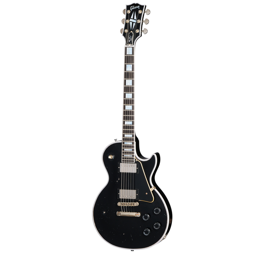 Gibson Custom Les Paul Custom, Heavy Aged, Ebony Electric Guitar Gibson Custom