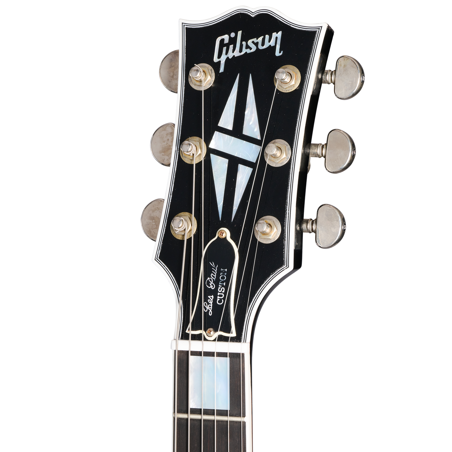 Gibson Custom Les Paul Custom, Heavy Aged, Ebony Electric Guitar Gibson Custom