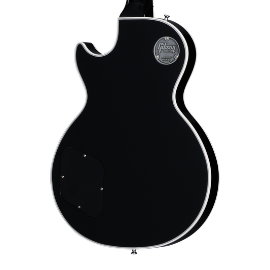 Gibson Custom Les Paul Custom, Nickel Hardware, Ebony, Exclusive Electric Guitar Gibson Custom
