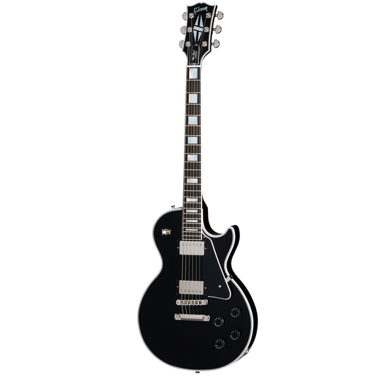 Gibson Custom Les Paul Custom, Nickel Hardware, Ebony, Exclusive Electric Guitar Gibson Custom