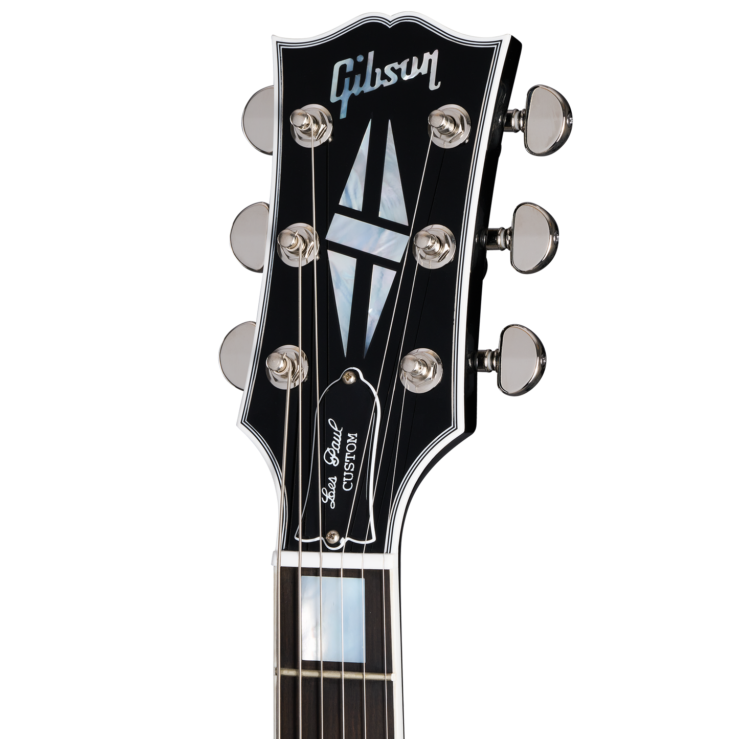 Gibson Custom Les Paul Custom, Nickel Hardware, Ebony Electric Guitar Gibson Custom