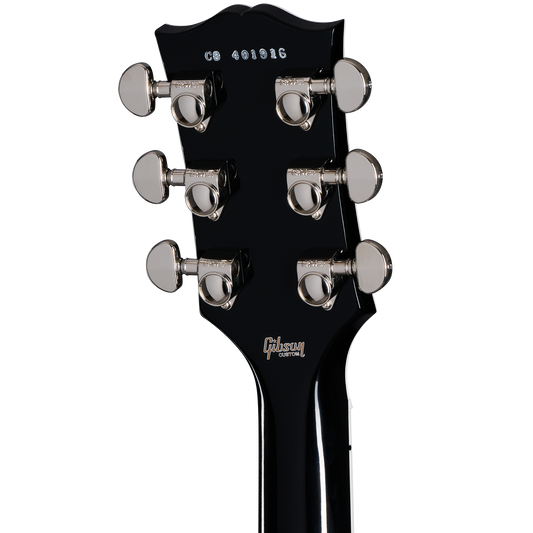 Gibson Custom Les Paul Custom, Nickel Hardware, Ebony, Exclusive Electric Guitar Gibson Custom