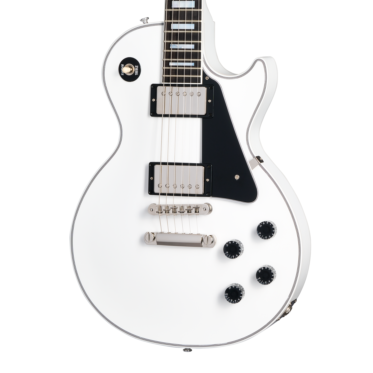 Gibson Custom Les Paul Custom, Nickel Hardware, Alpine White Electric Guitar Gibson Custom
