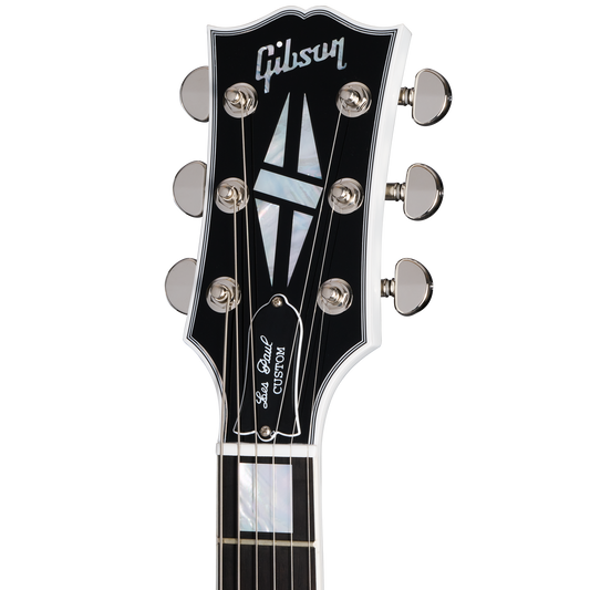 Gibson Custom Les Paul Custom, Nickel Hardware, Alpine White, Exclusive Electric Guitar Gibson Custom