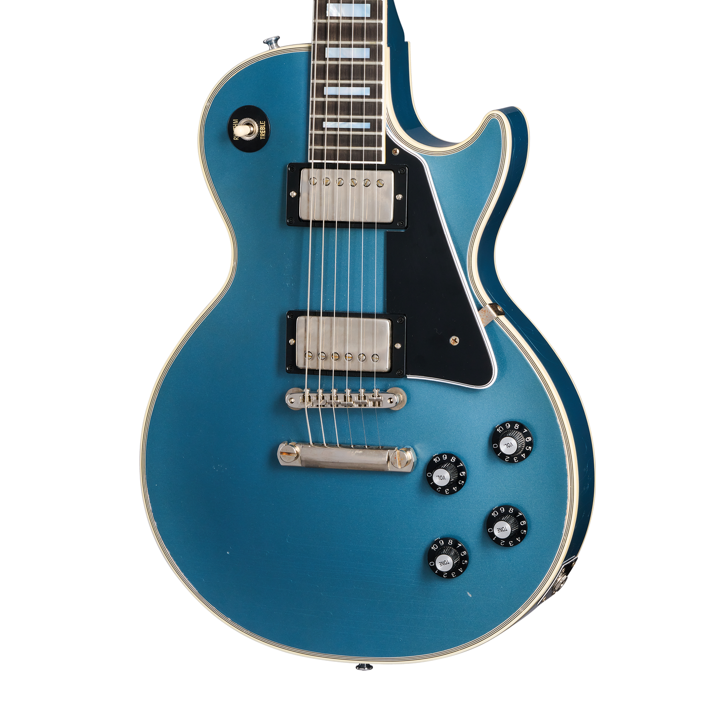 Gibson Custom 1968 Les Paul Custom Reissue, Light Aged, Antique Pelham Blue Electric Guitar Gibson Custom
