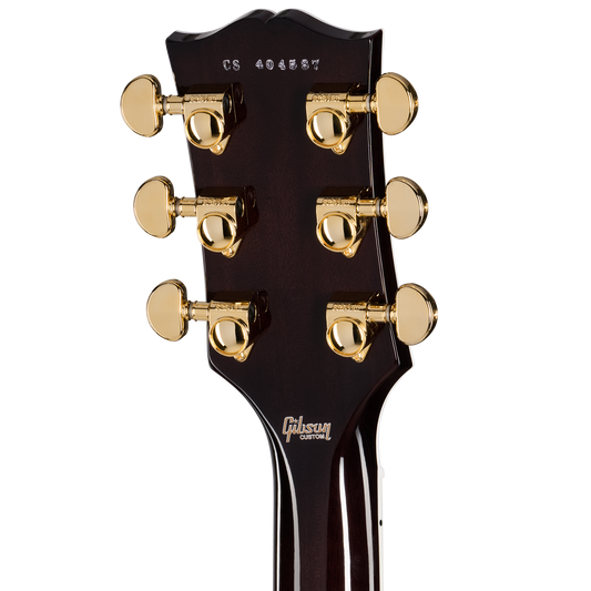 Gibson Custom Les Paul Custom 5A Quilt with F-Holes, Cobra Burst Electric Guitar Gibson Custom