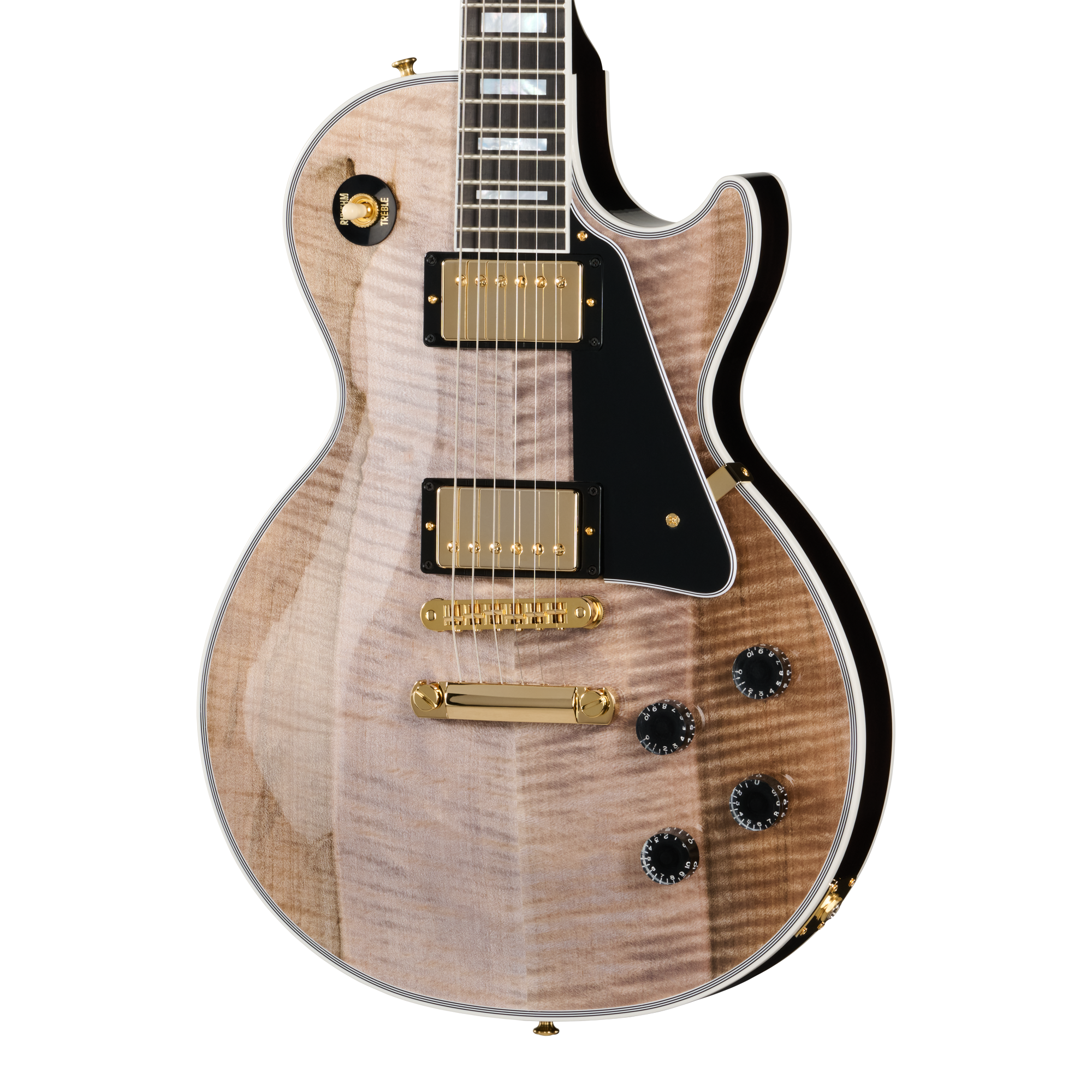 Gibson Custom Les Paul Custom with Figured Maple Heartwood Top, Gloss,