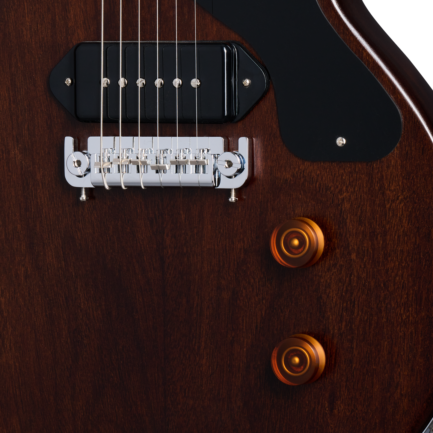 Gibson Charlie Starr Les Paul Junior, Dark Walnut Electric Guitar Gibson