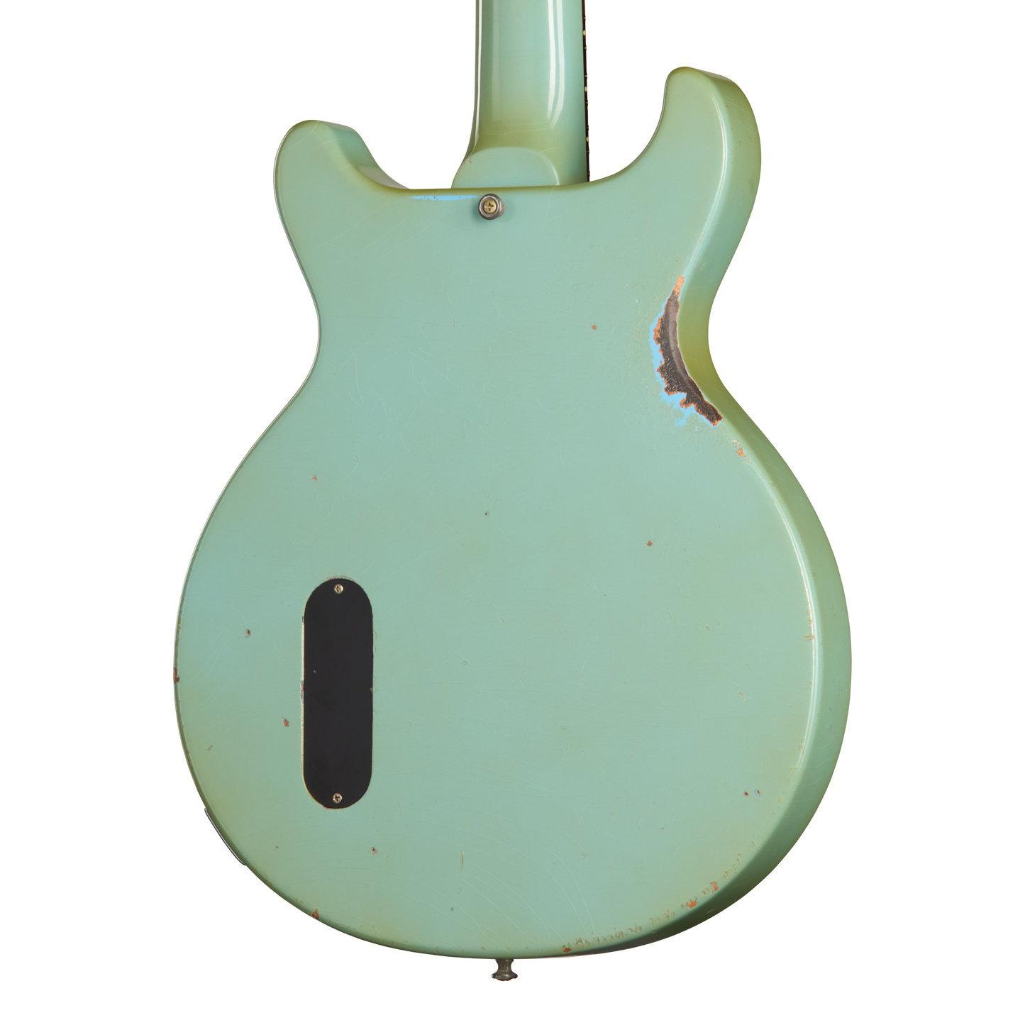 Gibson Custom 1958 Les Paul Junior Reissue, Heavy Aged, Maui Blue Electric Guitar Gibson Custom