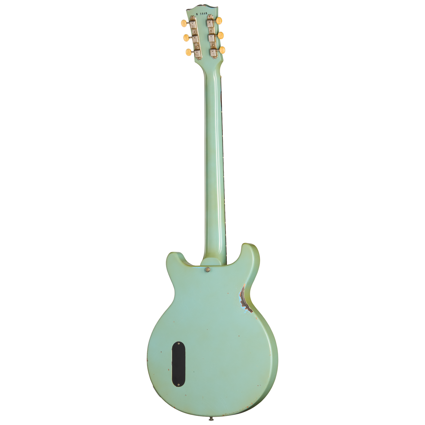 Gibson Custom 1958 Les Paul Junior Reissue, Heavy Aged, Maui Blue Electric Guitar Gibson Custom
