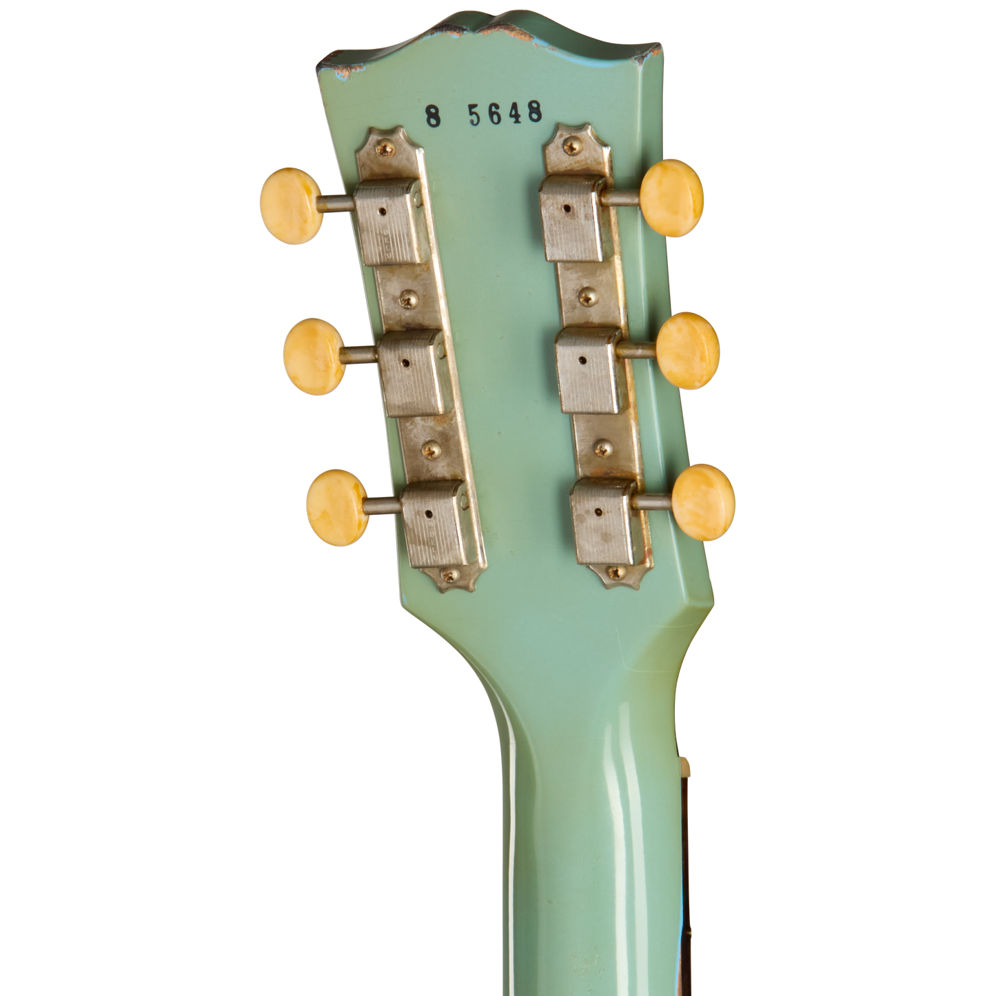 Gibson Custom 1958 Les Paul Junior Reissue, Heavy Aged, Maui Blue Electric Guitar Gibson Custom