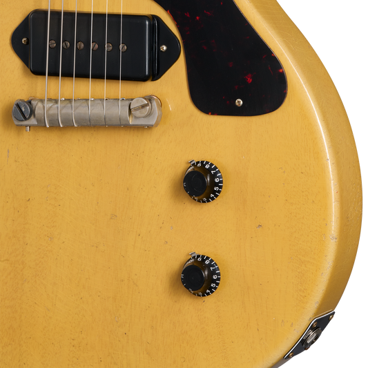 Gibson Custom 1958 Les Paul Junior Double Cut, Heavy Aged, TV Yellow Electric Guitar Gibson Custom
