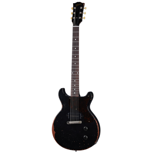 Gibson Custom 1960 Les Paul Junior Double Cut Reissue, Ultra Heavy Aged, Ebony Electric Guitar Gibson Custom