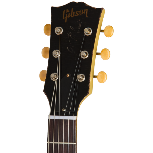 Gibson Custom 1960 Les Paul Junior Reissue, Ultra Heavy Aged, TV Yellow Electric Guitar Gibson Custom