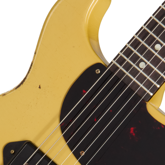 Gibson Custom 1960 Les Paul Junior Reissue, Ultra Heavy Aged, TV Yellow Electric Guitar Gibson Custom