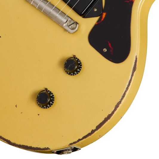 Gibson Custom 1960 Les Paul Junior Reissue, Ultra Heavy Aged, TV Yellow Electric Guitar Gibson Custom