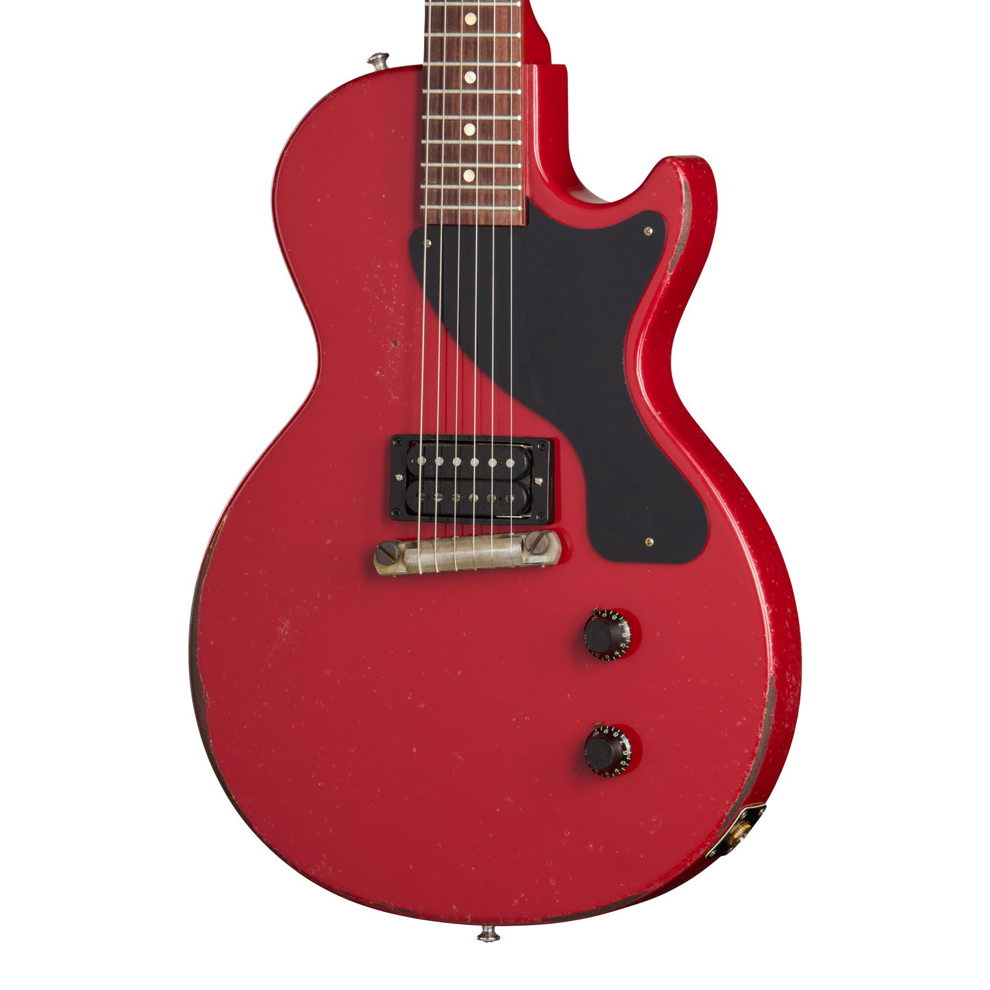 Gibson Custom 1957 Les Paul Junior Single Cut Reissue, Heavy Aged, Cardinal Red Electric Guitar Gibson Custom