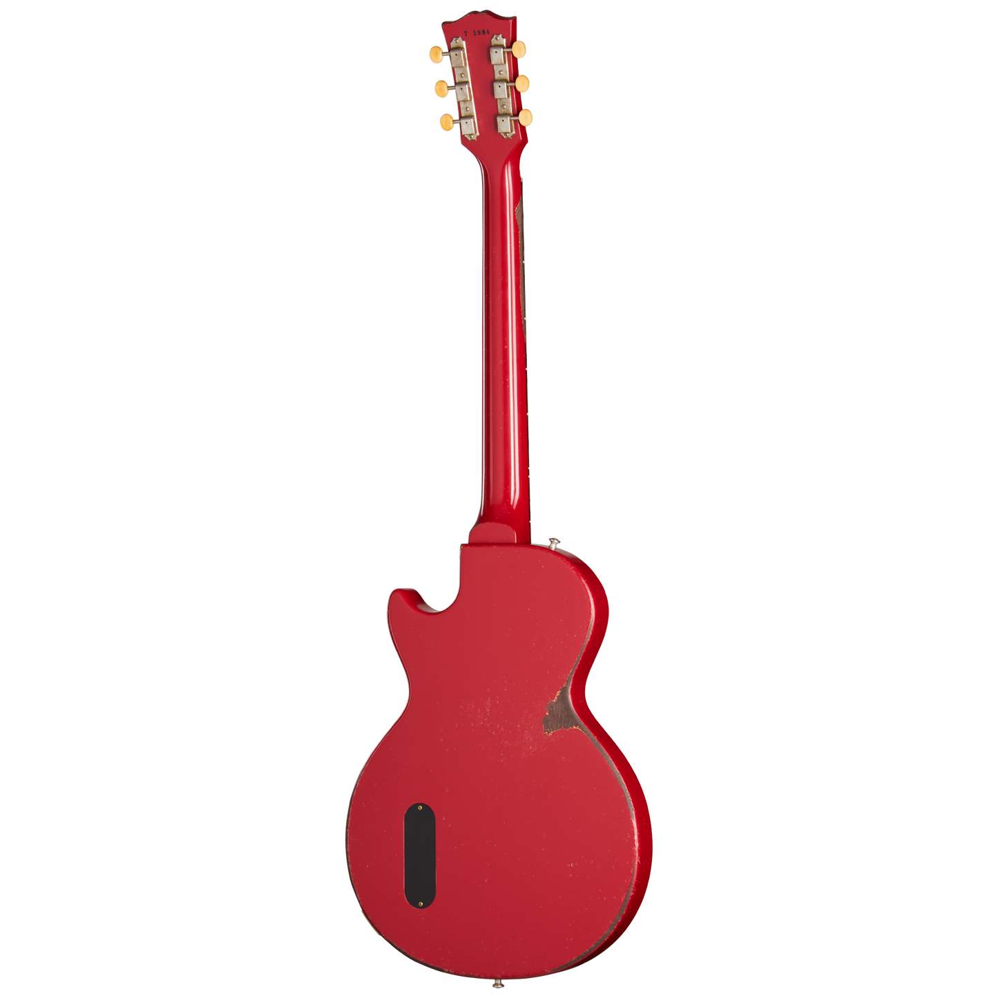 Gibson Custom 1957 Les Paul Junior Single Cut Reissue, Heavy Aged, Cardinal Red Electric Guitar Gibson Custom