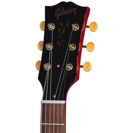 Gibson Custom 1957 Les Paul Junior Single Cut Reissue, Heavy Aged, Cardinal Red Electric Guitar Gibson Custom