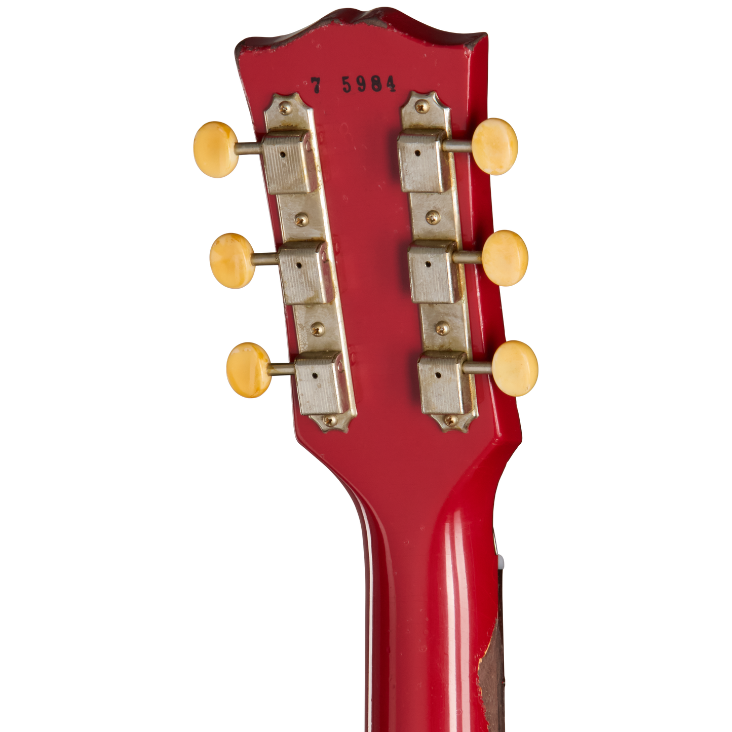 Gibson Custom 1957 Les Paul Junior Single Cut Reissue, Heavy Aged, Cardinal Red Electric Guitar Gibson Custom