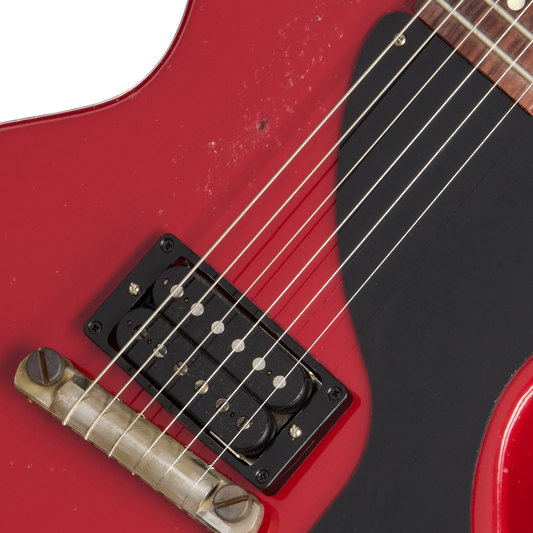 Gibson Custom 1957 Les Paul Junior Single Cut Reissue, Heavy Aged, Cardinal Red Electric Guitar Gibson Custom