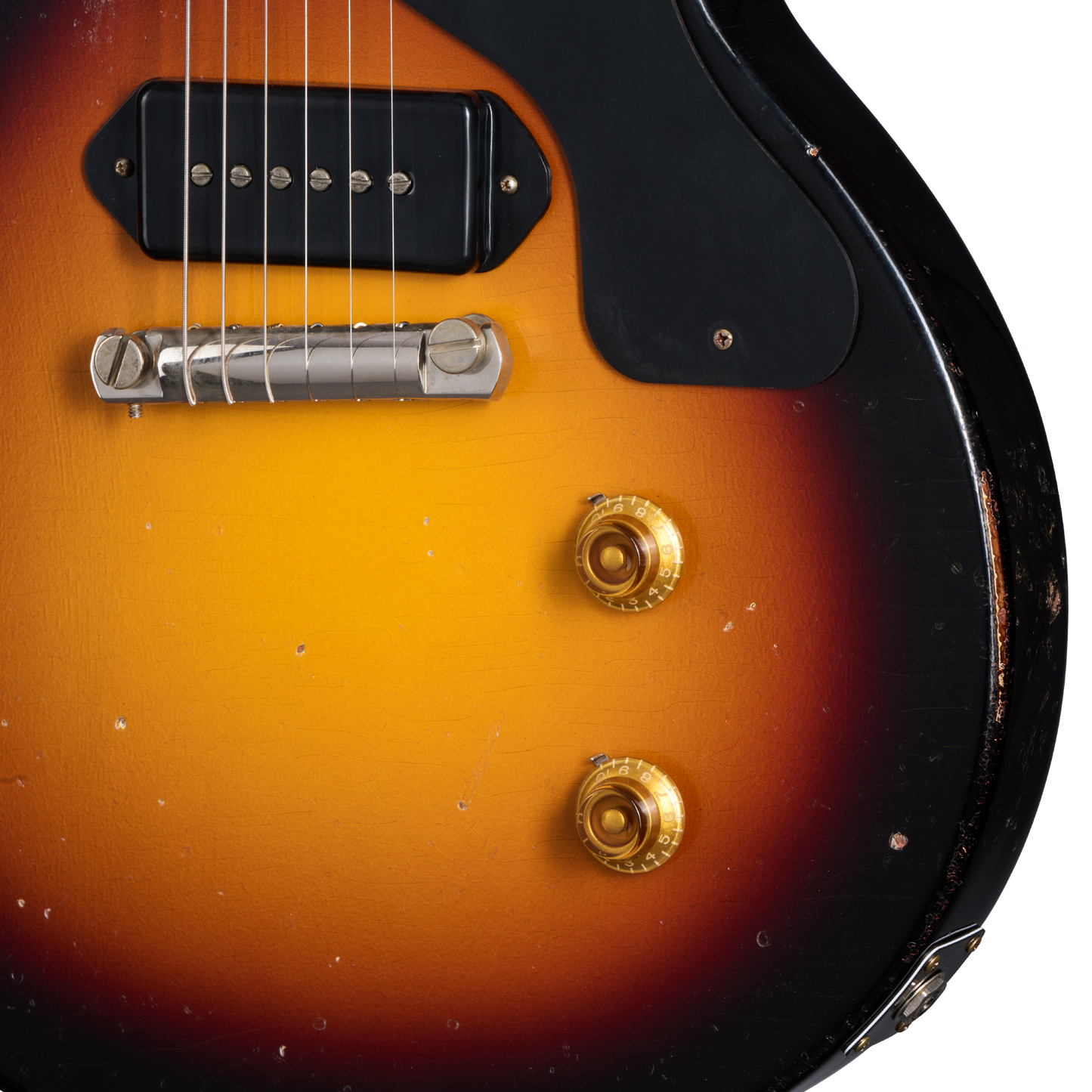 Gibson Custom 1957 Les Paul Junior Single Cut, Heavy Aged, Vintage Sunburst Electric Guitar Gibson Custom