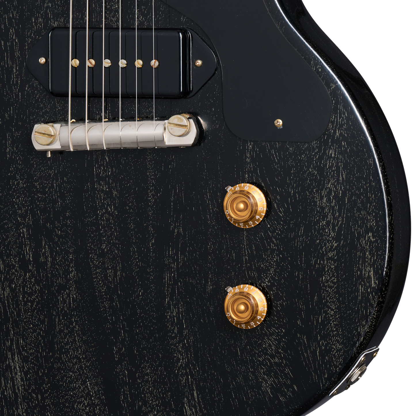 Gibson Custom 1957 Les Paul Junior Reissue, Ultra Light Aged, Silver Fox Electric Guitar Gibson Custom