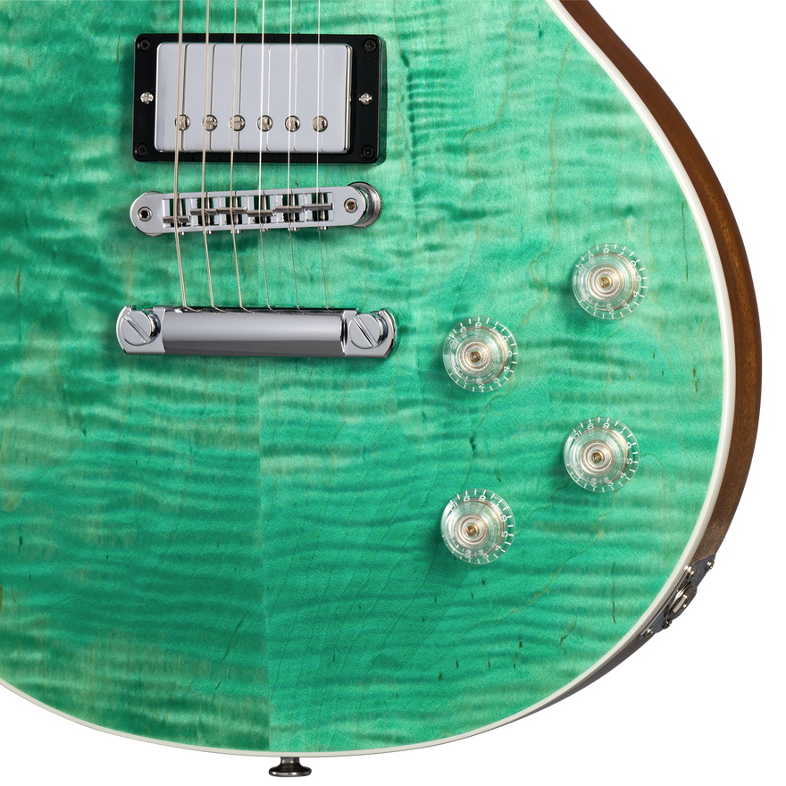 Gibson Les Paul Modern Figured, Seafoam Green Electric Guitar Gibson