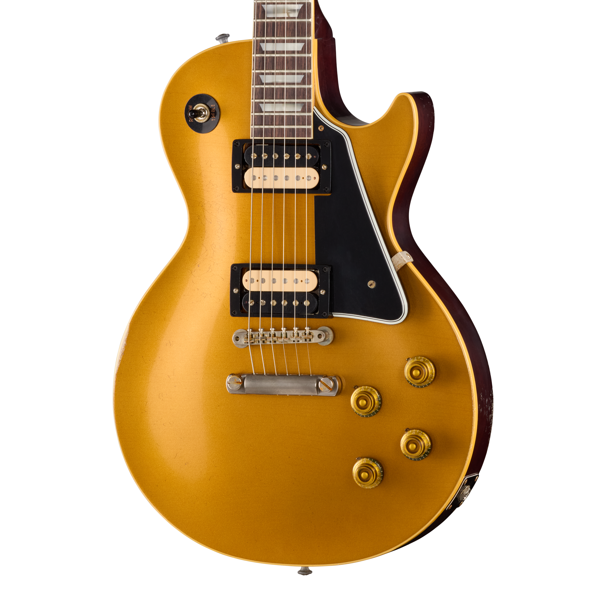 ギター Gibson Custom Shop 1957 Les Paul Goldtop Gibson Custom LE 1957 Les Paul Goldtop Reissue, Light Aged, Double Gol