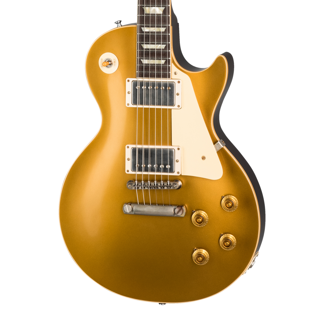 Gibson Custom 1957 Les Paul Standard Reissue, VOS Double Gold with Dark Back Electric Guitar Gibson Custom