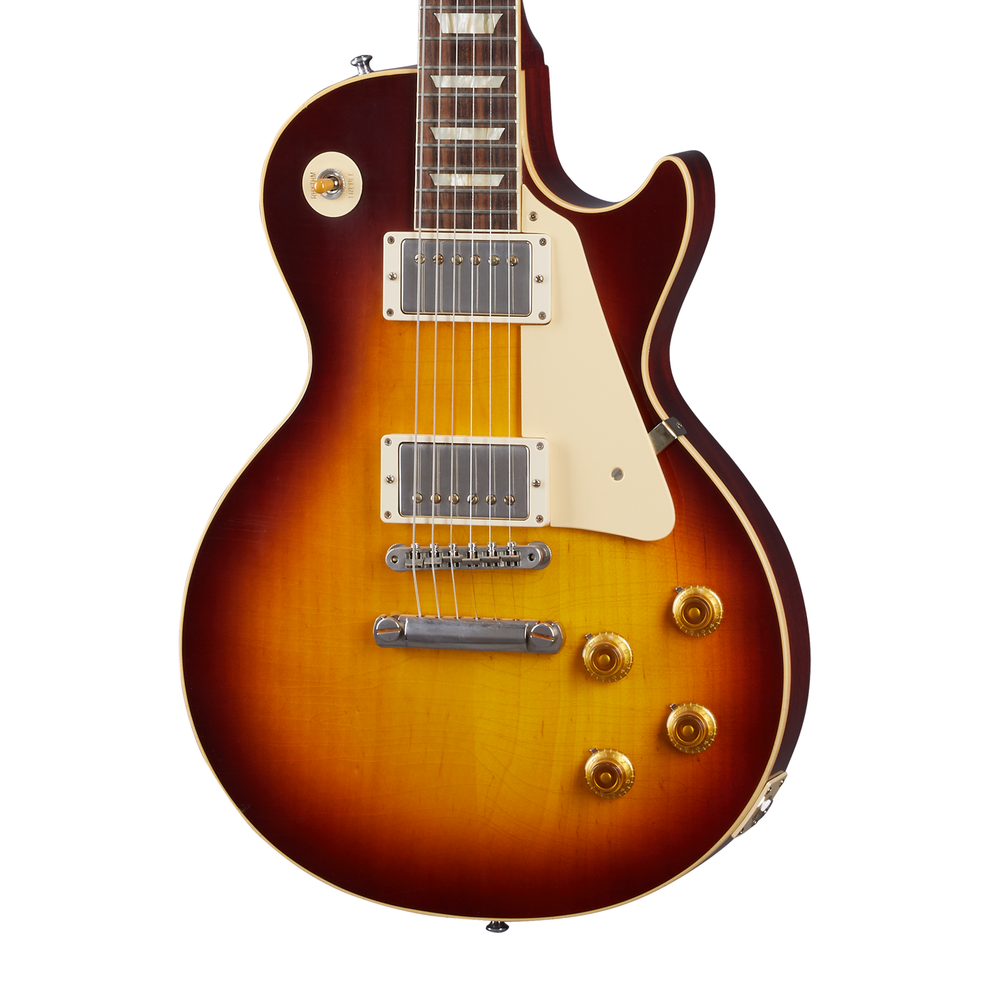 Gibson Custom 1958 Les Paul Standard Reissue, Ultra Light Aged, Bourbon Burst Electric Guitar Gibson Custom