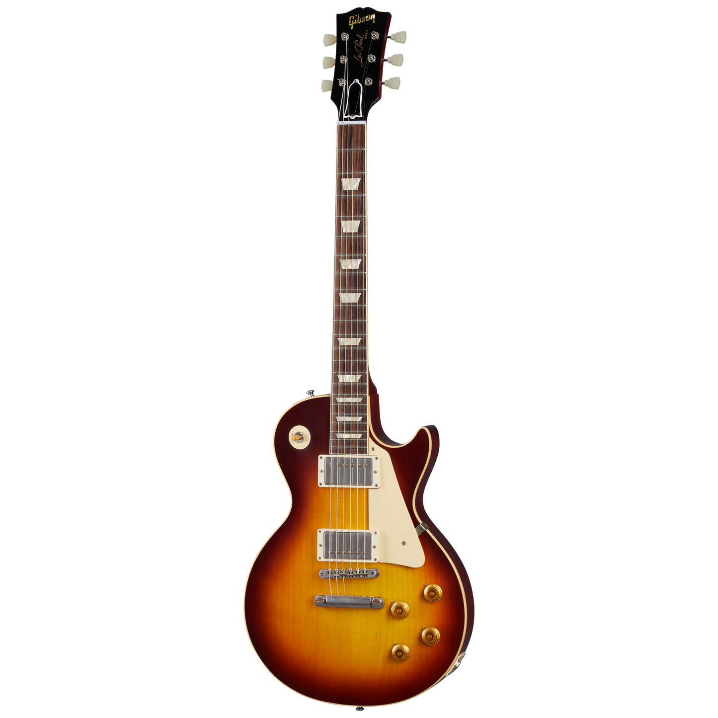 Gibson Custom 1958 Les Paul Standard Reissue, Ultra Light Aged, Bourbon Burst Electric Guitar Gibson Custom