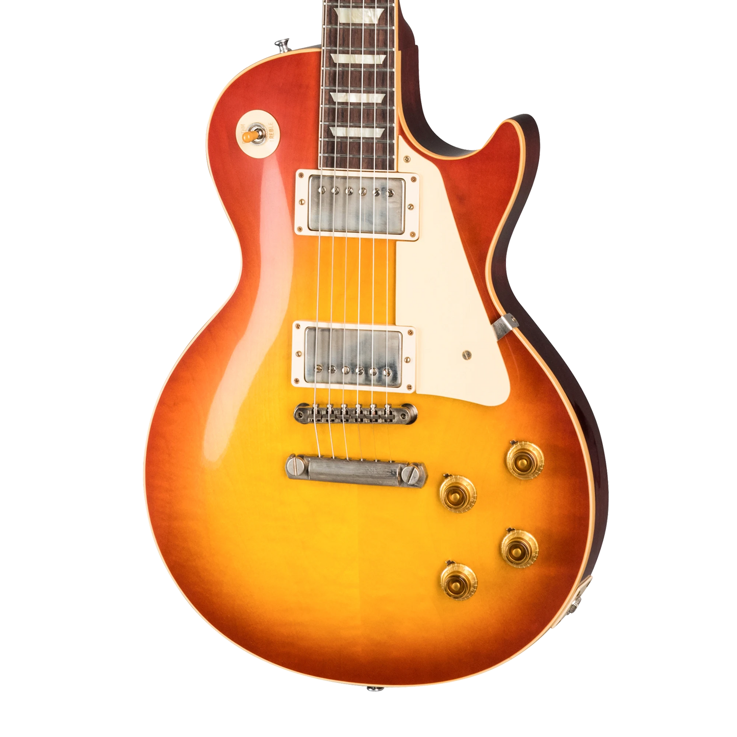 Gibson Custom 1958 Les Paul Standard Reissue, VOS, Washed Cherry Sunburst Electric Guitar Gibson Custom