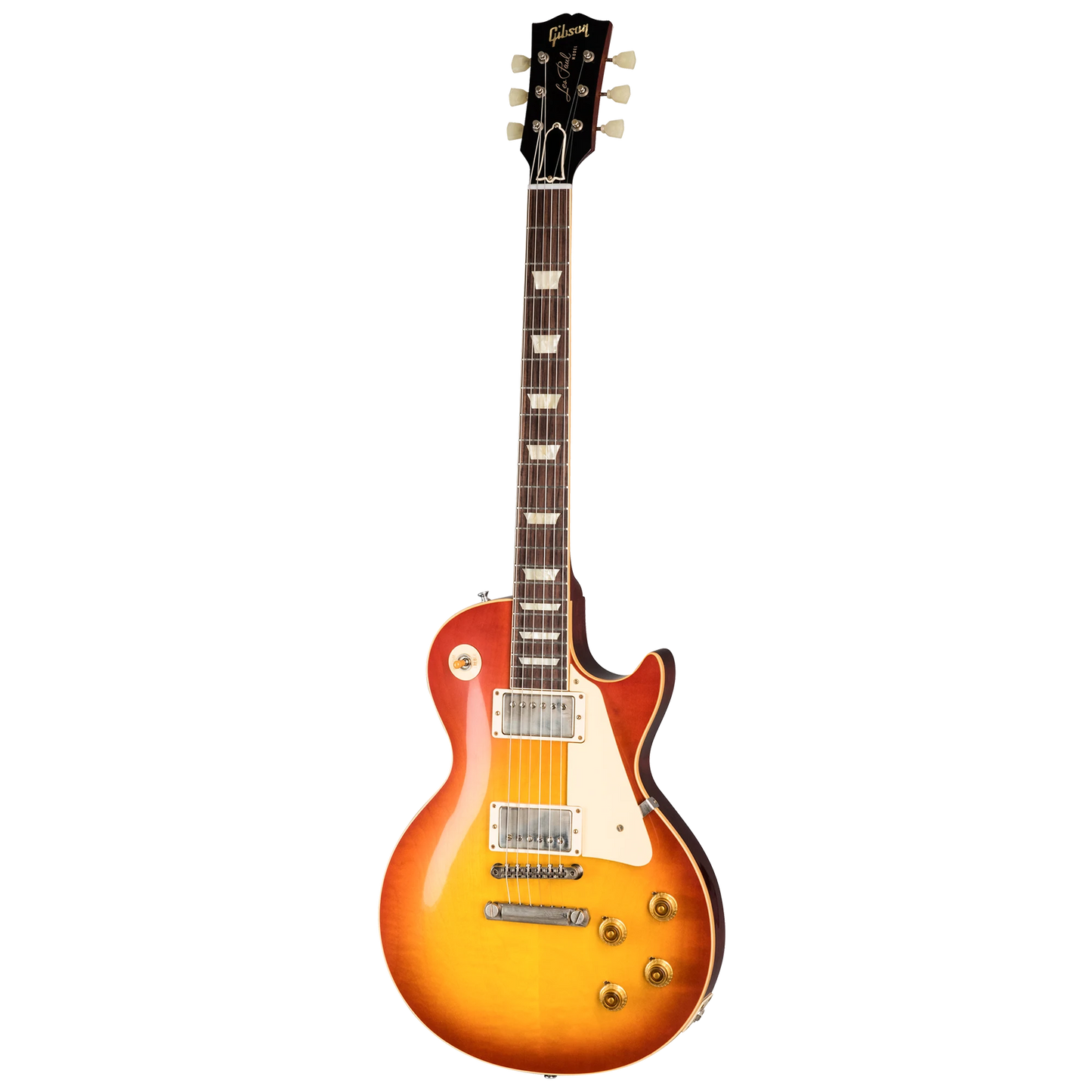 Gibson Custom 1958 Les Paul Standard Reissue, VOS, Washed Cherry Sunburst Electric Guitar Gibson Custom