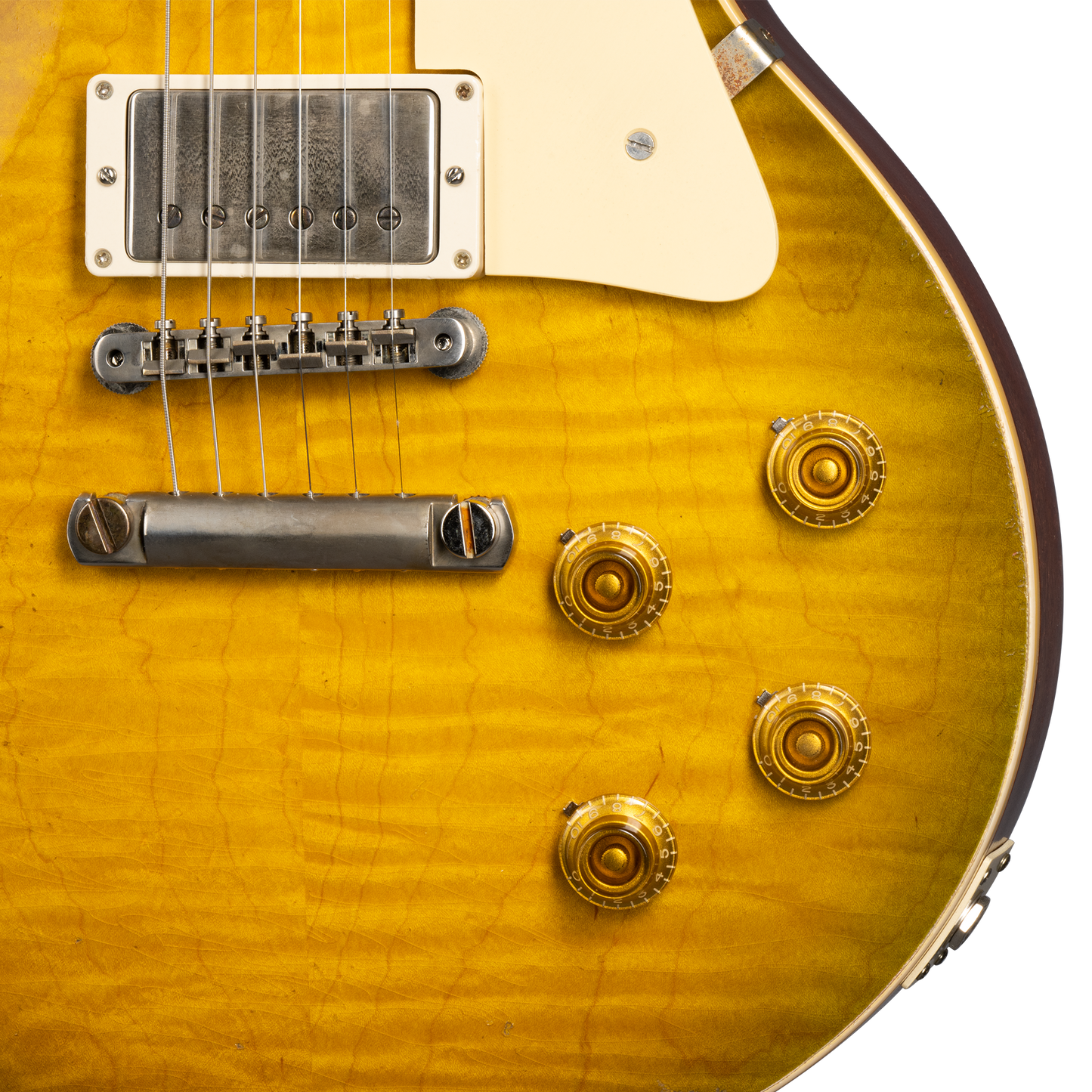 Gibson Custom 1959 Les Paul Standard Reissue, Heavy Aged, Green Lemon Fade Electric Guitar Gibson Custom