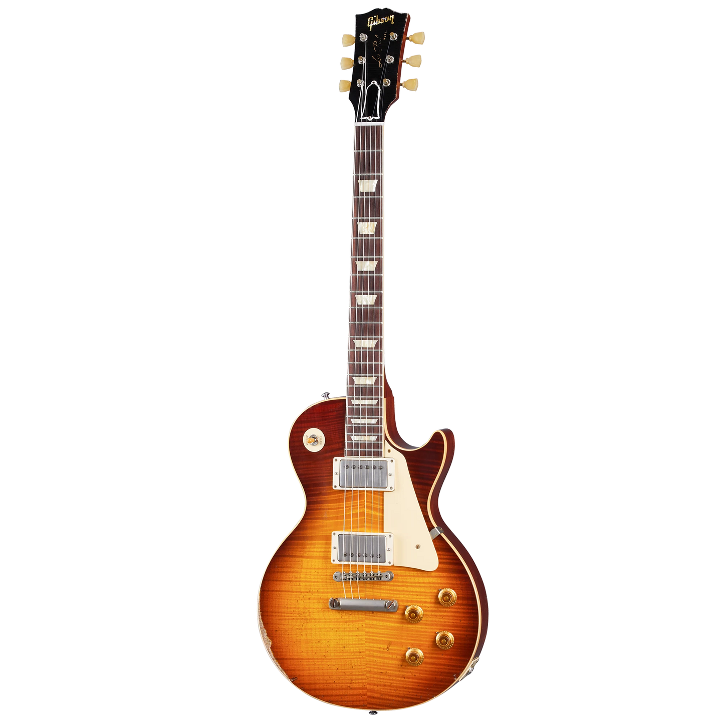 Gibson Custom 1959 Les Paul Standard Reissue, Heavy Aged, Slow Iced Tea Fade Electric Guitar Gibson Custom