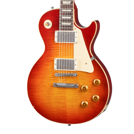 Gibson Custom 1959 Les Paul Standard Reissue, Light Aged, Cherry Tea Burst Electric Guitar Gibson Custom