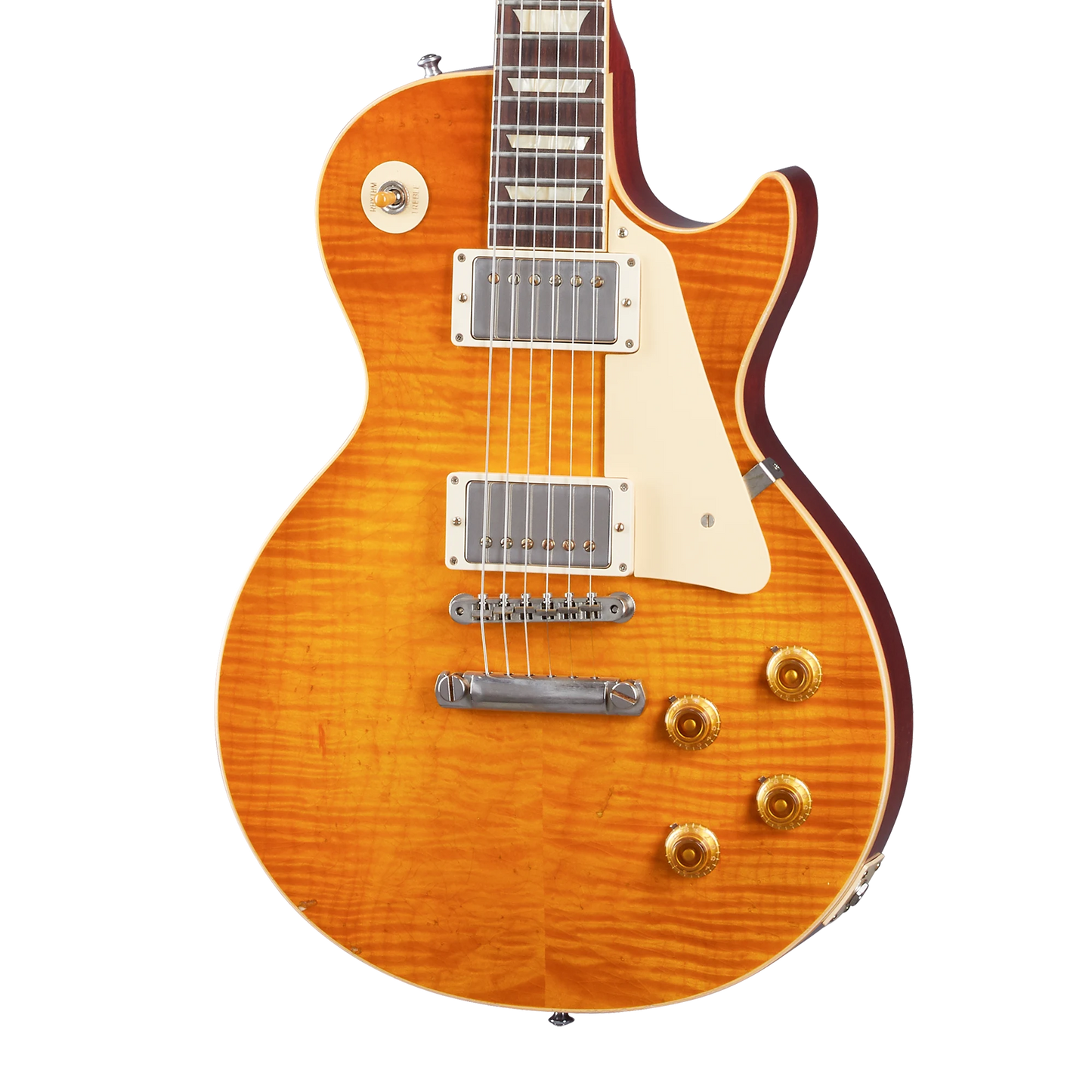Gibson Custom 1959 Les Paul Standard Reissue, Light Aged, Dirty Lemon Burst Electric Guitar Gibson Custom