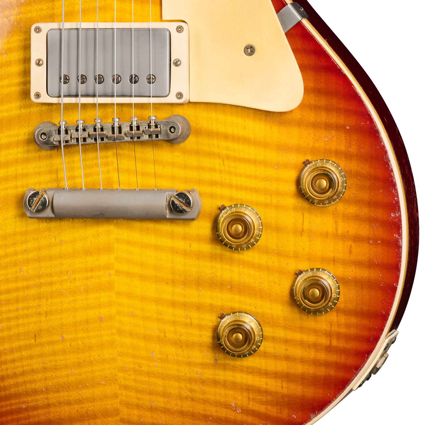 Gibson Custom 1959 Les Paul Standard Reissue Limited Edition Murphy Lab Aged With Brazilian Rosewood, Tom's Cherry Electric Guitar Gibson Custom