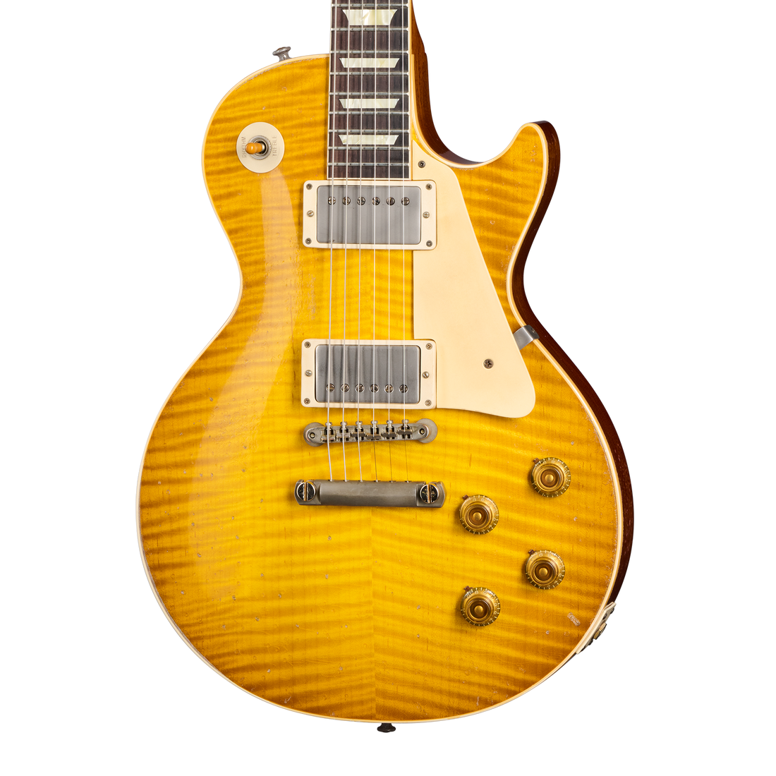 Gibson Custom 1959 Les Paul Standard Reissue Limited Edition Murphy Lab Aged With Brazilian Rosewood, Tom's Lemon Burst Electric Guitar Gibson Custom