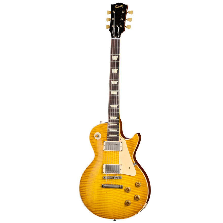 Gibson Custom 1959 Les Paul Standard Reissue Limited Edition Murphy Lab Aged With Brazilian Rosewood, Tom's Lemon Burst Electric Guitar Gibson Custom