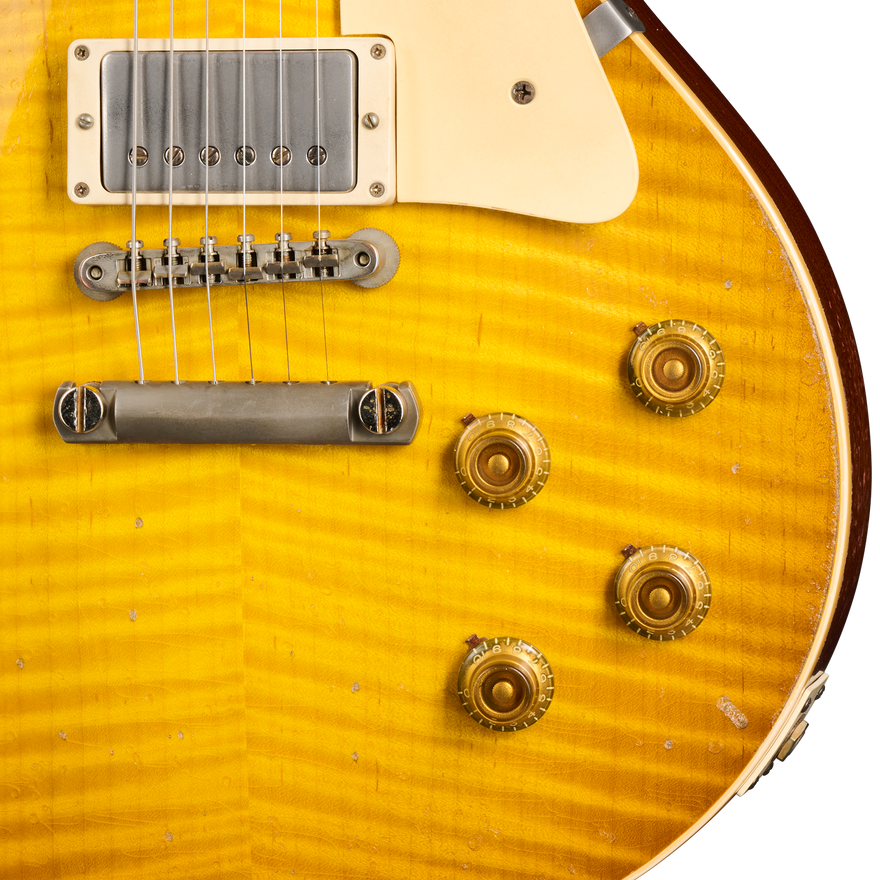 Gibson Custom 1959 Les Paul Standard Reissue Limited Edition Murphy Lab Aged With Brazilian Rosewood, Tom's Lemon Burst Electric Guitar Gibson Custom