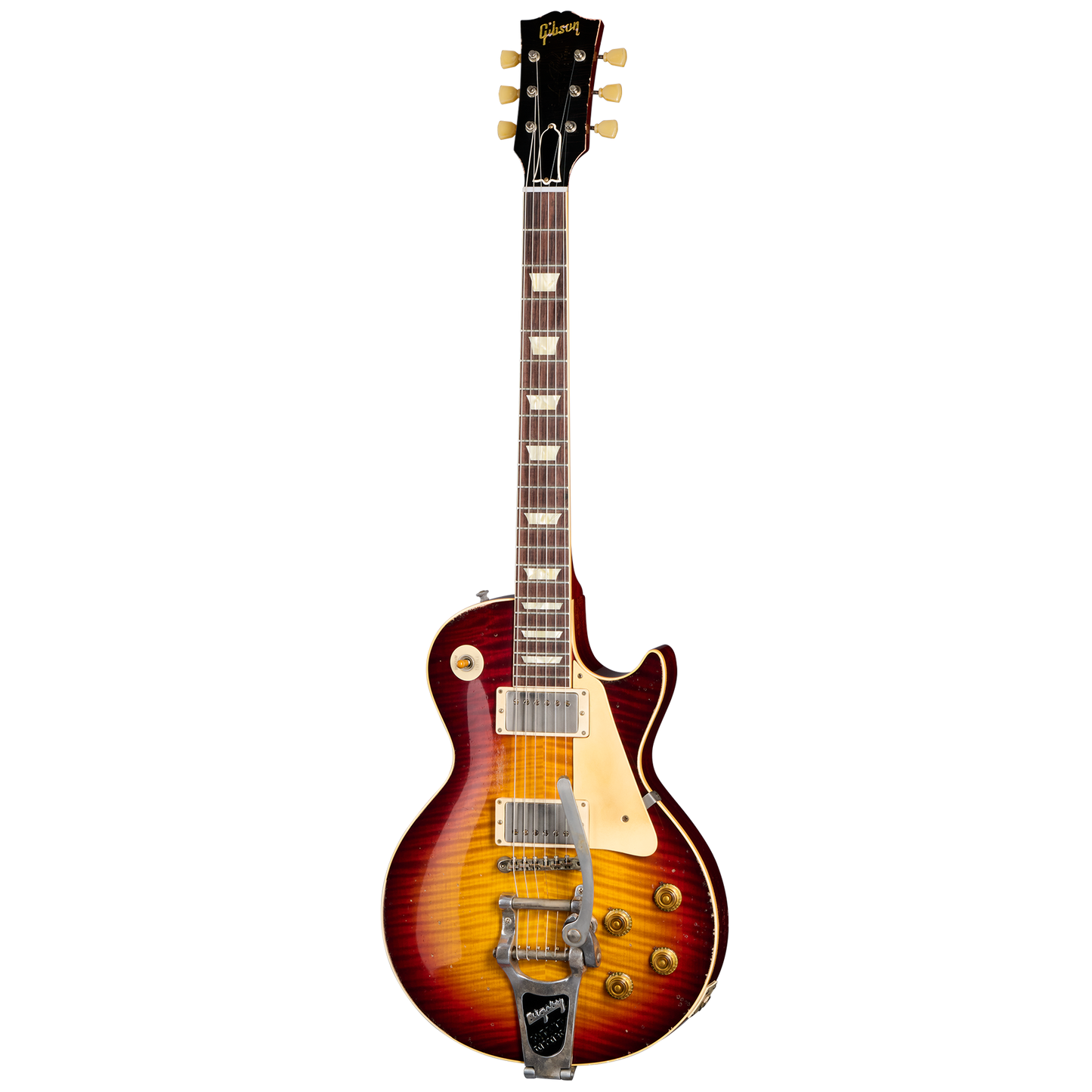 Gibson Custom 1959 Les Paul Standard Reissue Limited Edition Murphy Lab Aged With Brazilian Rosewood, Tom's Tri-Burst Electric Guitar Gibson Custom