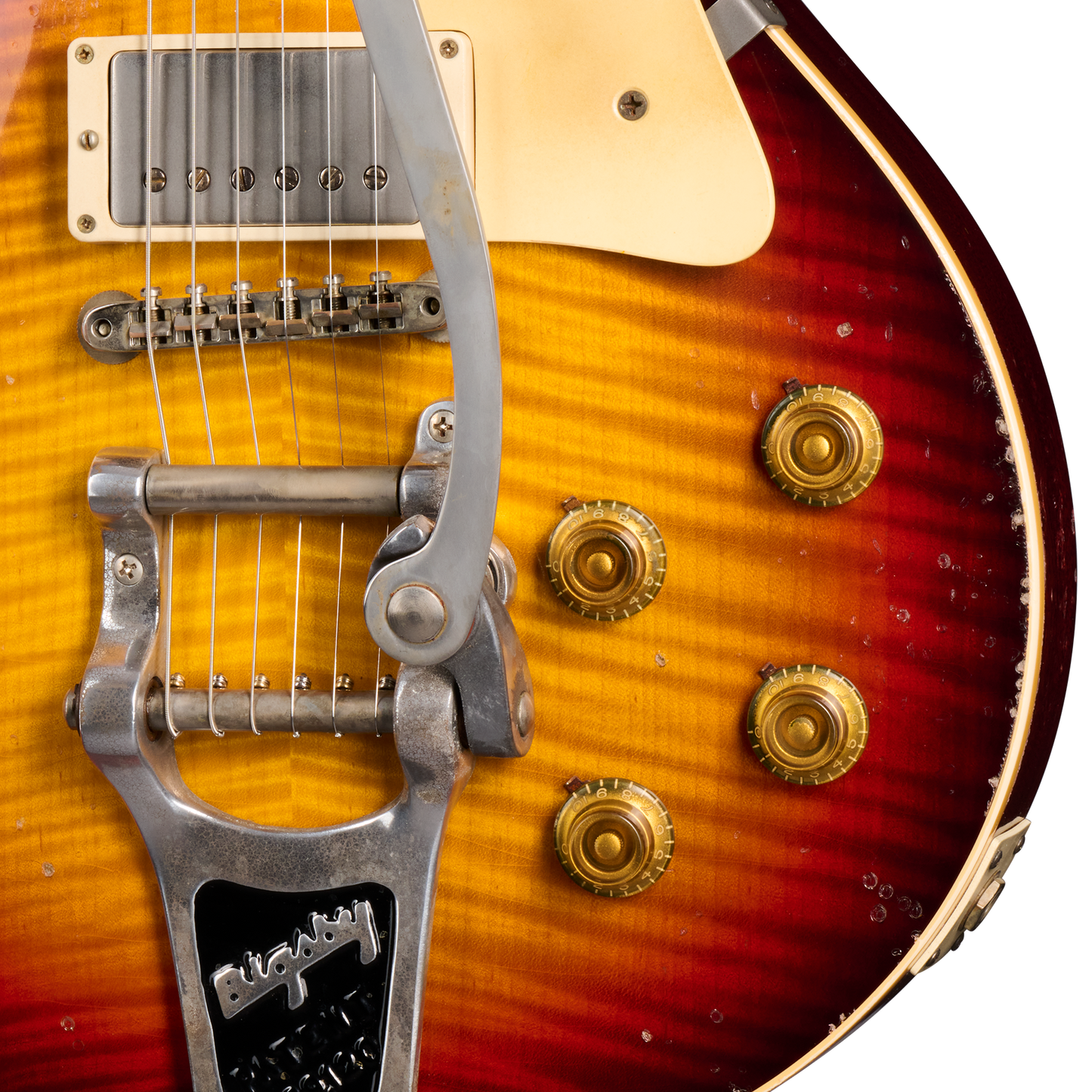 Gibson Custom 1959 Les Paul Standard Reissue Limited Edition Murphy Lab Aged With Brazilian Rosewood, Tom's Tri-Burst Electric Guitar Gibson Custom
