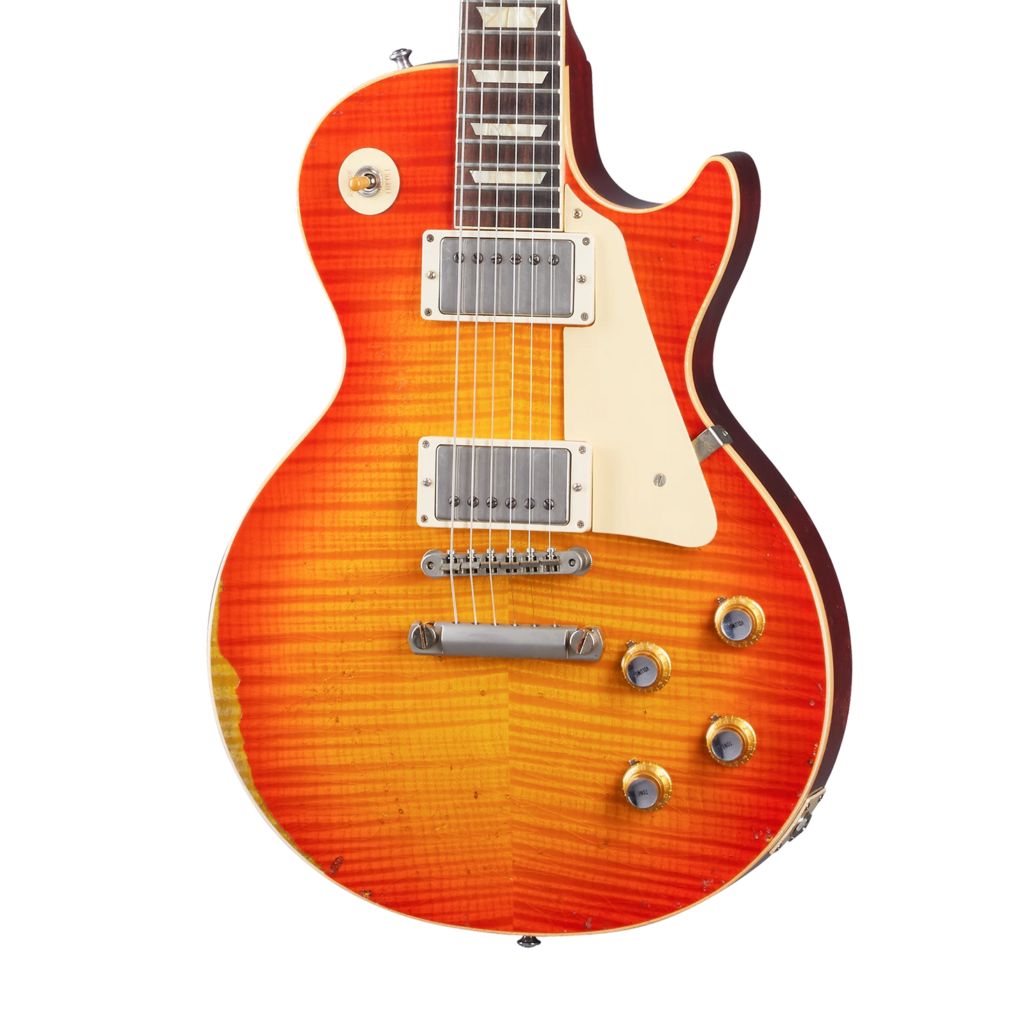 Gibson Custom 1960 Les Paul Standard Reissue, Heavy Aged, Tangerine Burst Electric Guitar Gibson Custom