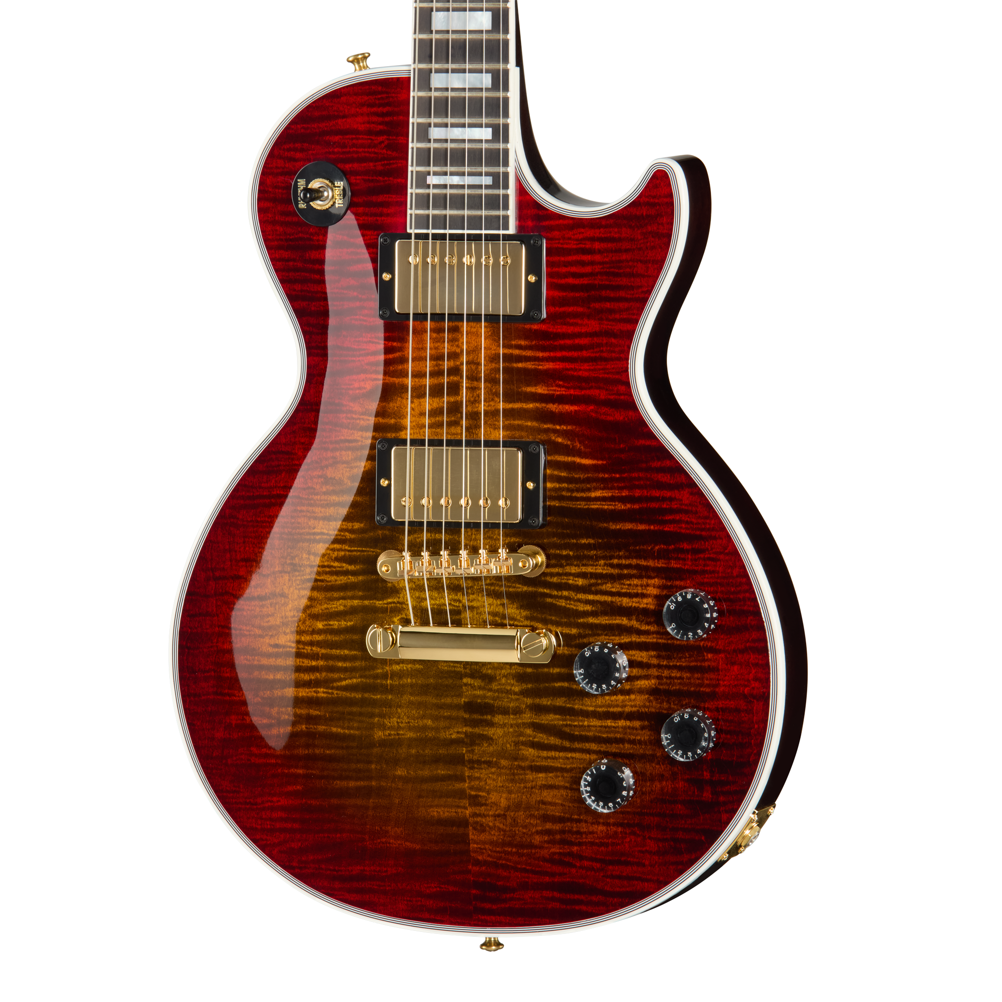 Gibson Custom Scorching Flametop and Shapely Figure Gibson Custom Scorching Flametop and Shapely Figure
