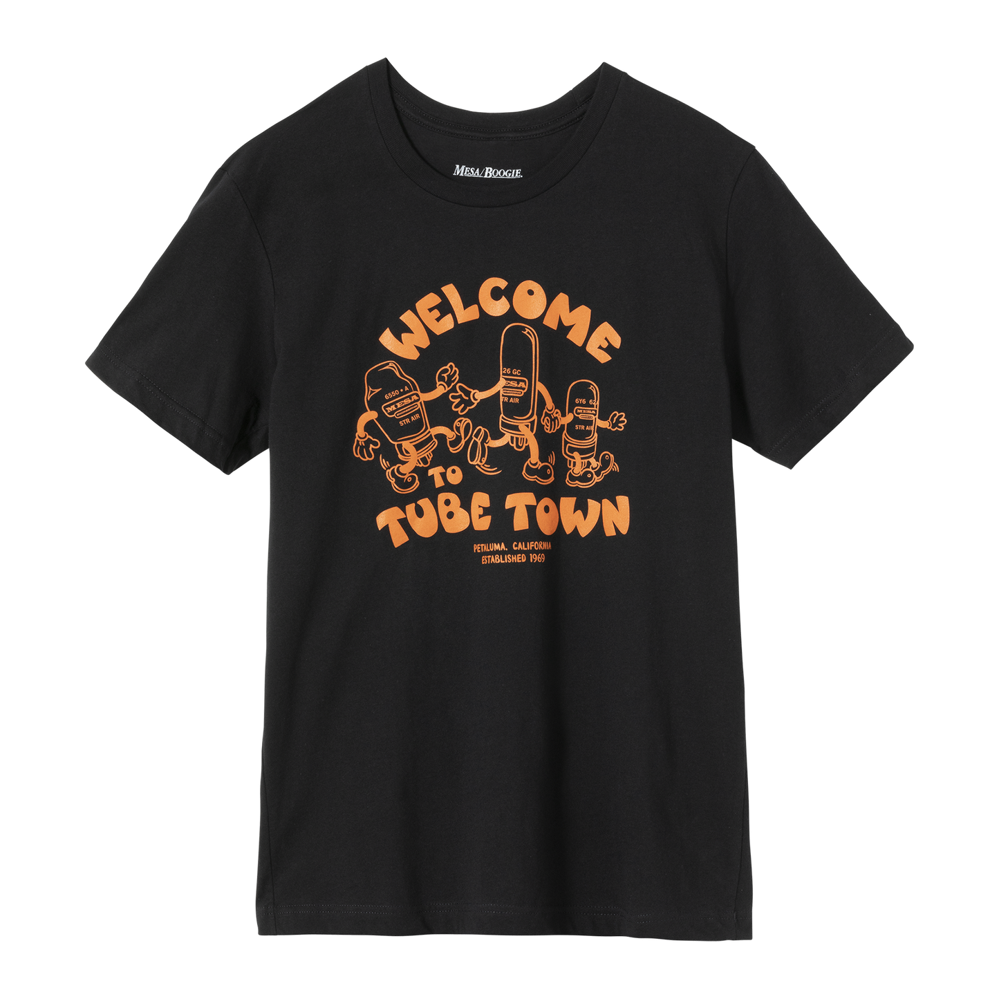 Mesa/Boogie Welcome to Tube Town Tee Shirts & Tops Mesa/Boogie Black Small