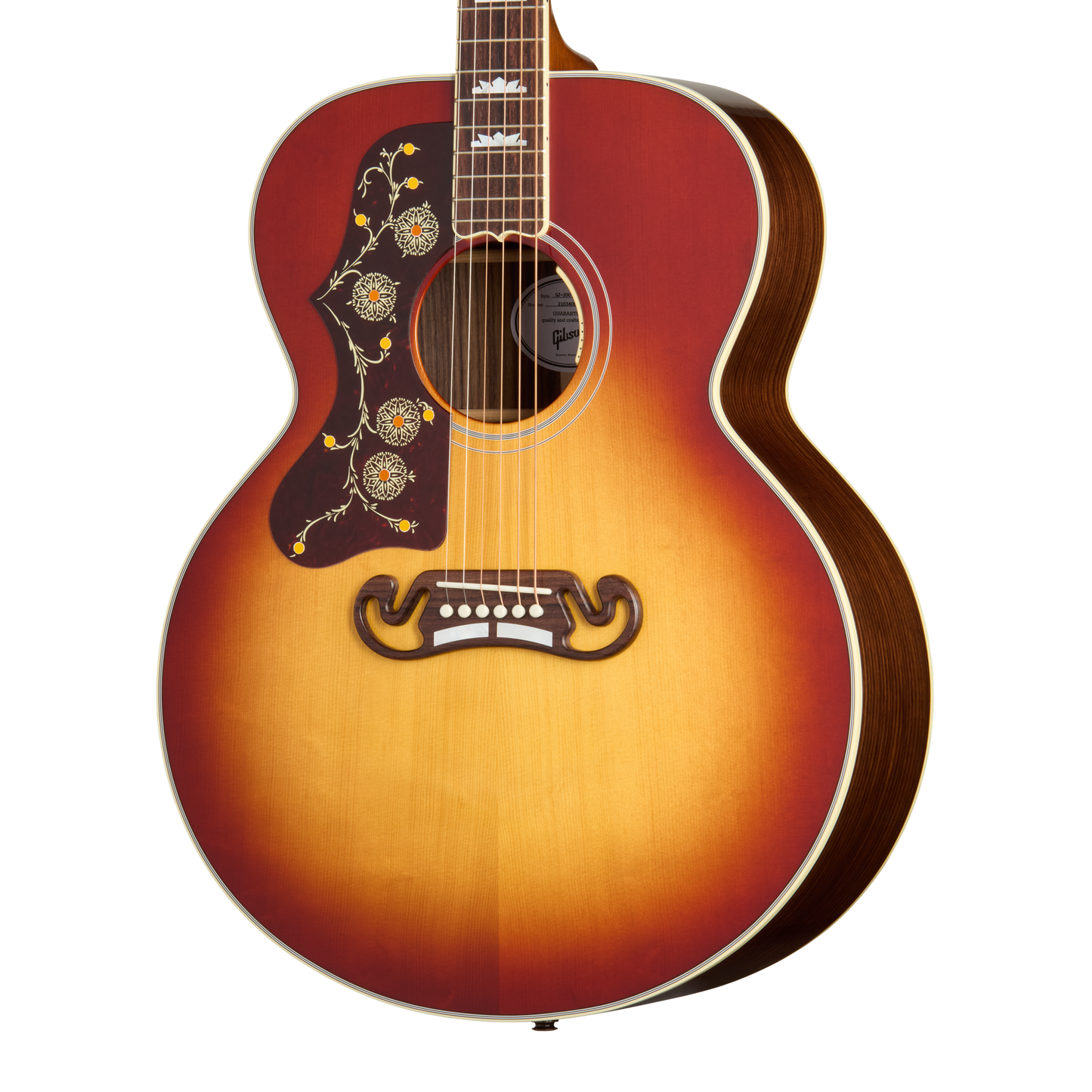 Gibson SJ-200 Standard Rosewood, Left-Handed, Rosewood Burst Acoustic Guitar Gibson