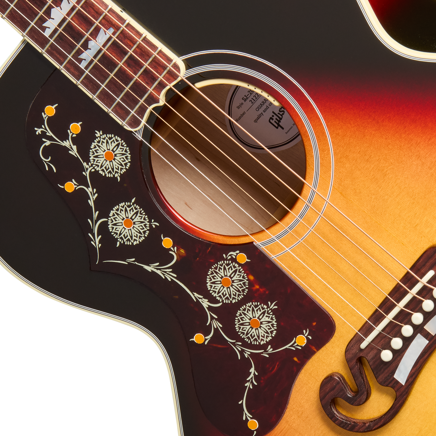 Gibson SJ-200 Standard, Left-Handed, Tri Burst Acoustic Guitar Gibson
