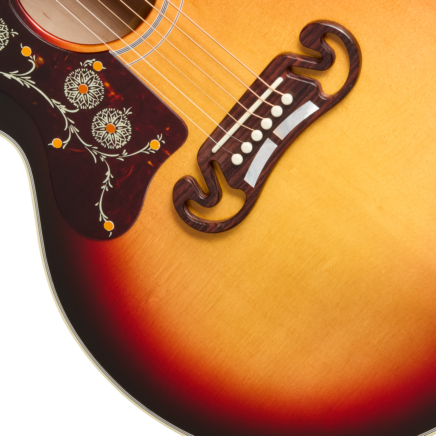 Gibson SJ-200 Standard, Left-Handed, Tri Burst Acoustic Guitar Gibson